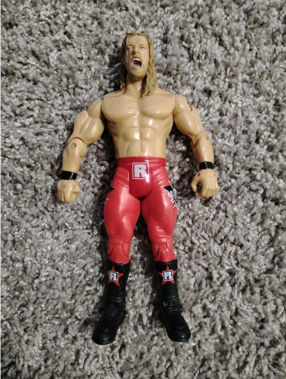WWE Edge Action Figure - Rated R Superstar Red Tights (Jakks Pacific) 7"